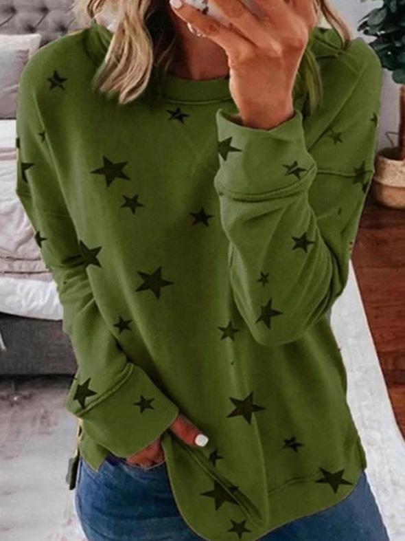 Lune London | Warmer Star Print Round Neck Sweater Ideal for Winter