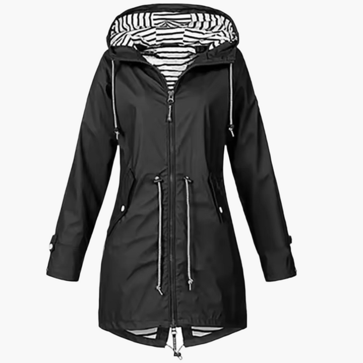 Lune London | Windproof Outdoor Rain Jacket with Hood - Waterproof Transition Jacket for Leisure and Travel