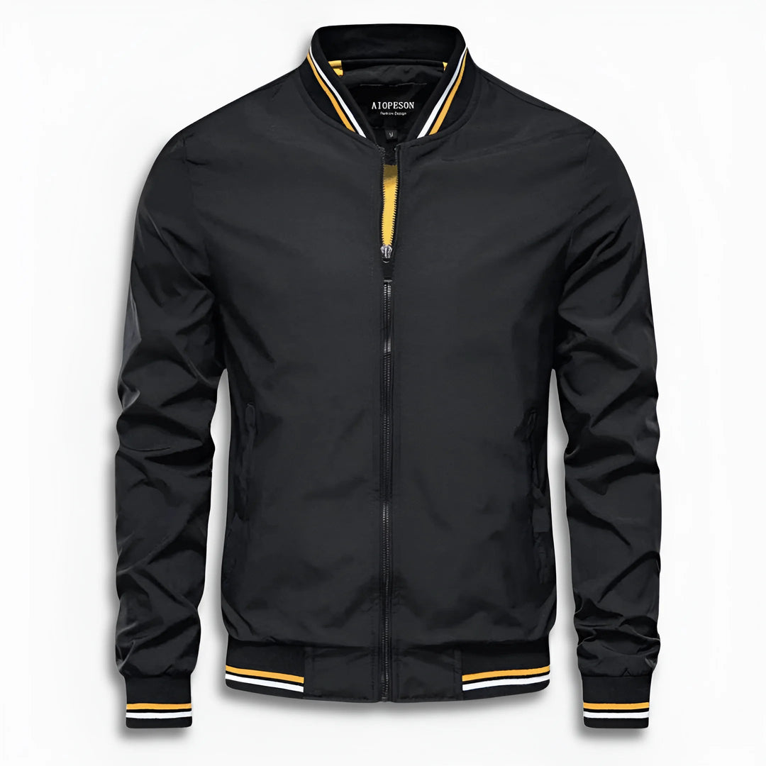 Men's Casual Transition Jacket with Water-Repellent Surface & Stand-Up Collar Lune London