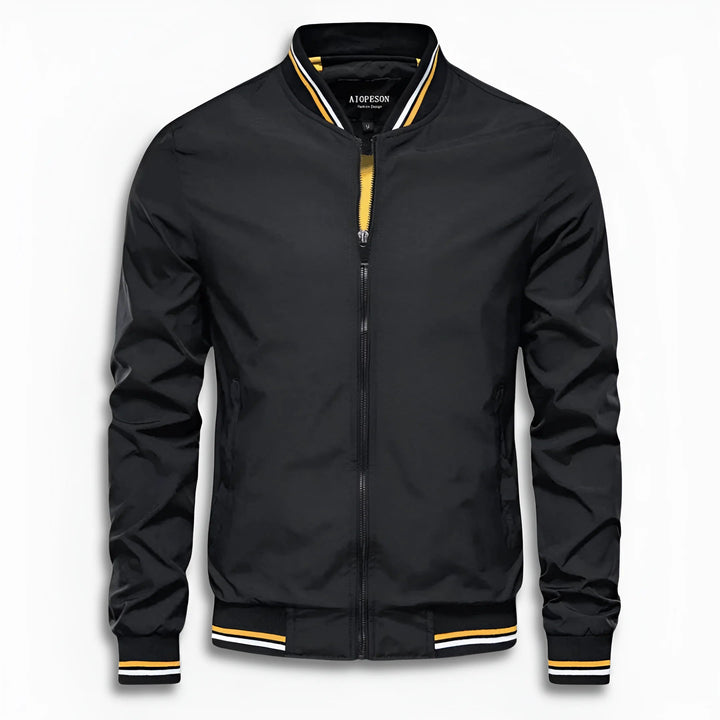 Men's Casual Transition Jacket with Water-Repellent Surface & Stand-Up Collar Lune London