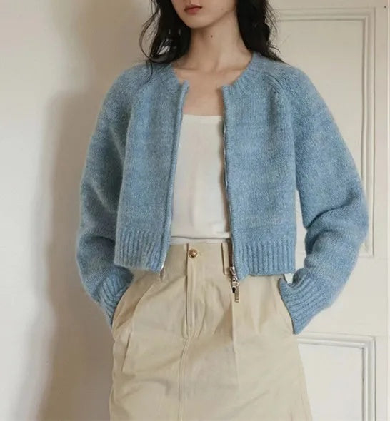 Lune London | Women's Oversized Cardigan with Zipper