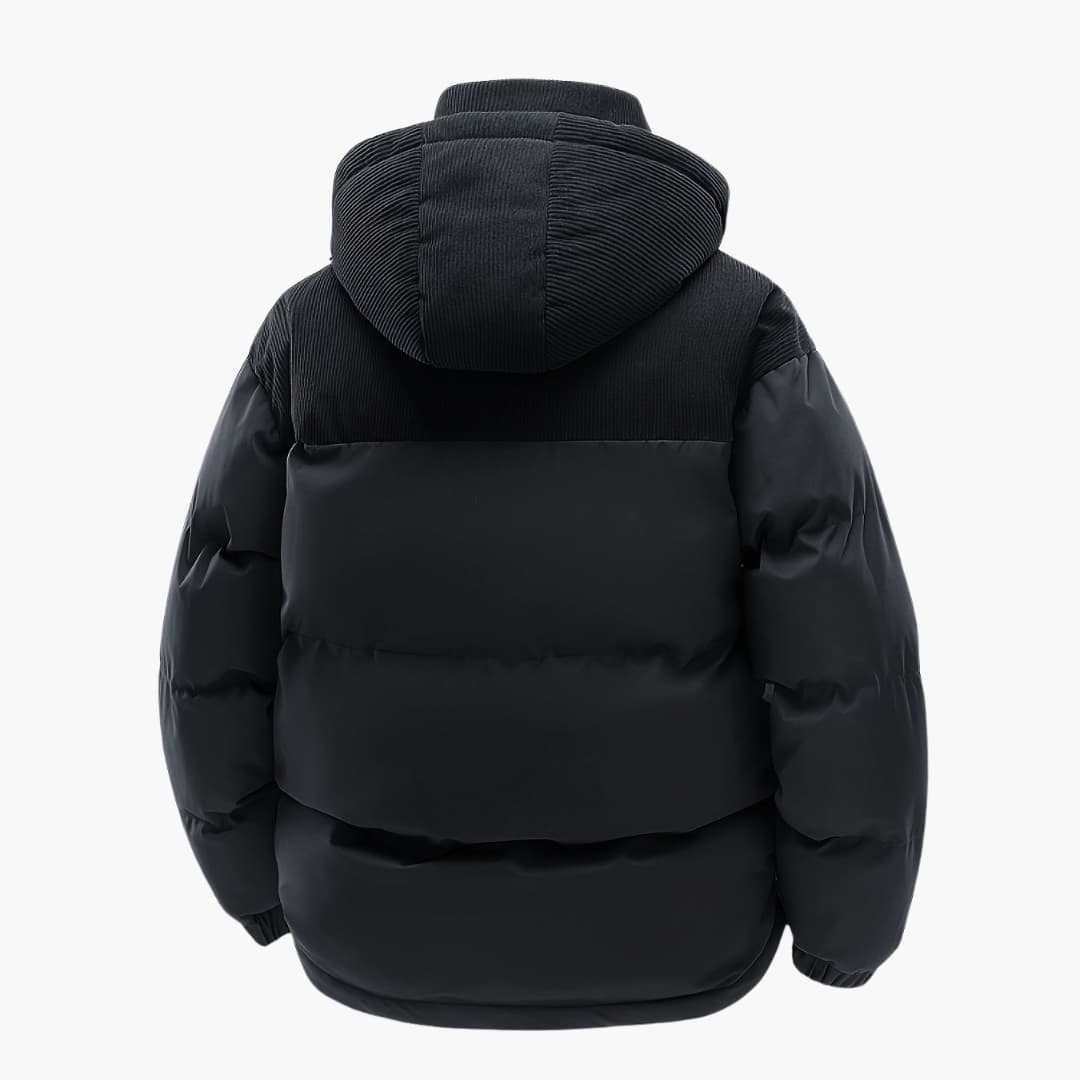 Lune London | Casual Hooded Jacket with Puffer and Color Block Design