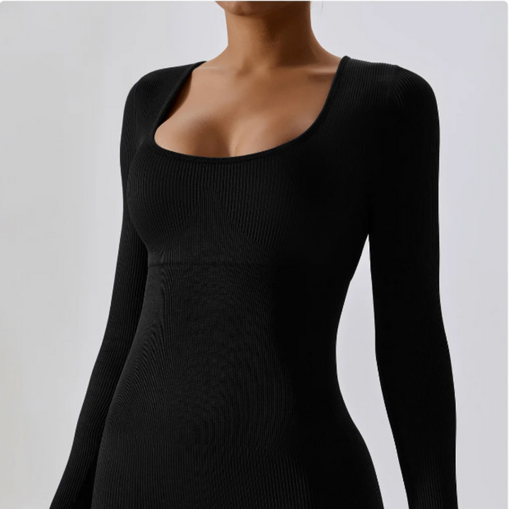 Lune London | Solid Long Sleeve Sports Jumpsuit