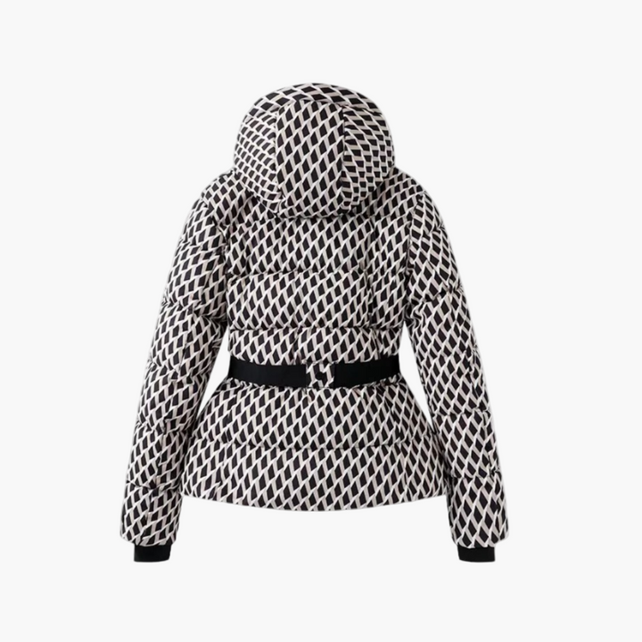 Lune London | Quilted jacket with belt and hood - Elegant winter jacket, water-repellent for daily and outdoor activities