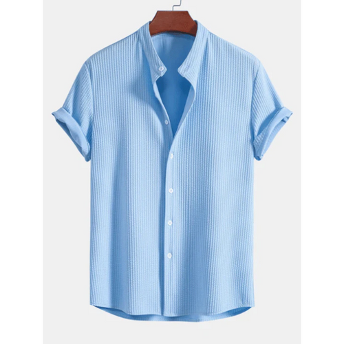 Lune London | Short-sleeve Button Placket Blouse Casual