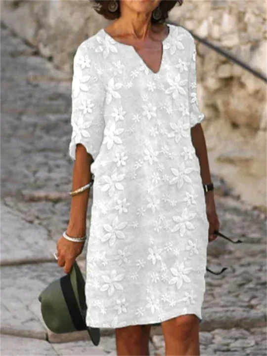Lune London | Summer Dresses Made Of Cotton with Floral Print