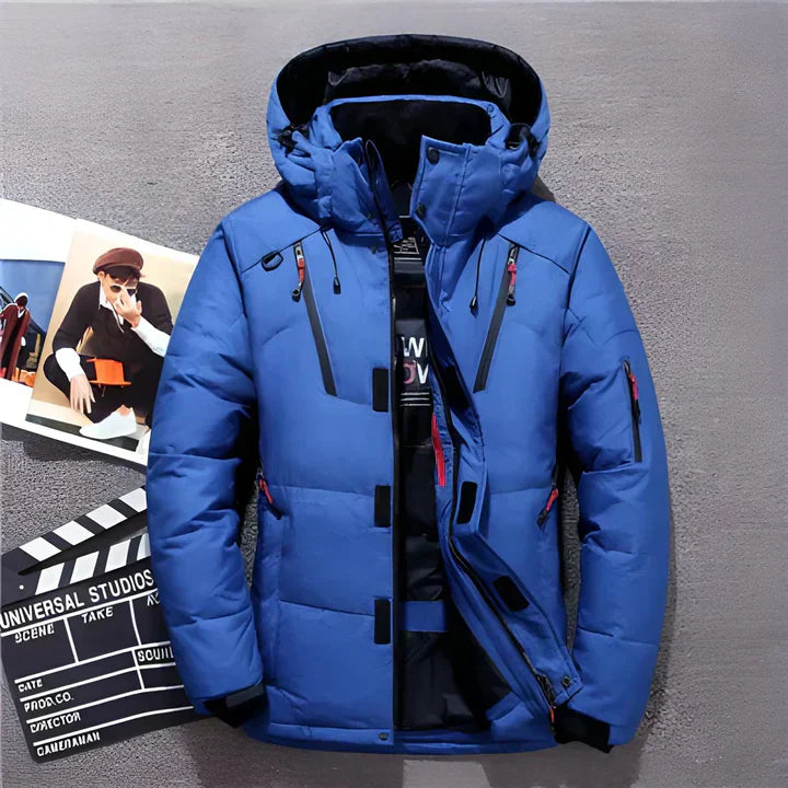 Lune London | Men's Winter Puffer Jacket Hooded Insulated Outdoor Design