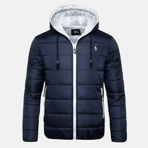 Lune London | Down jacket - regular fit - hood with drawstring - water-repellent - zipper closure