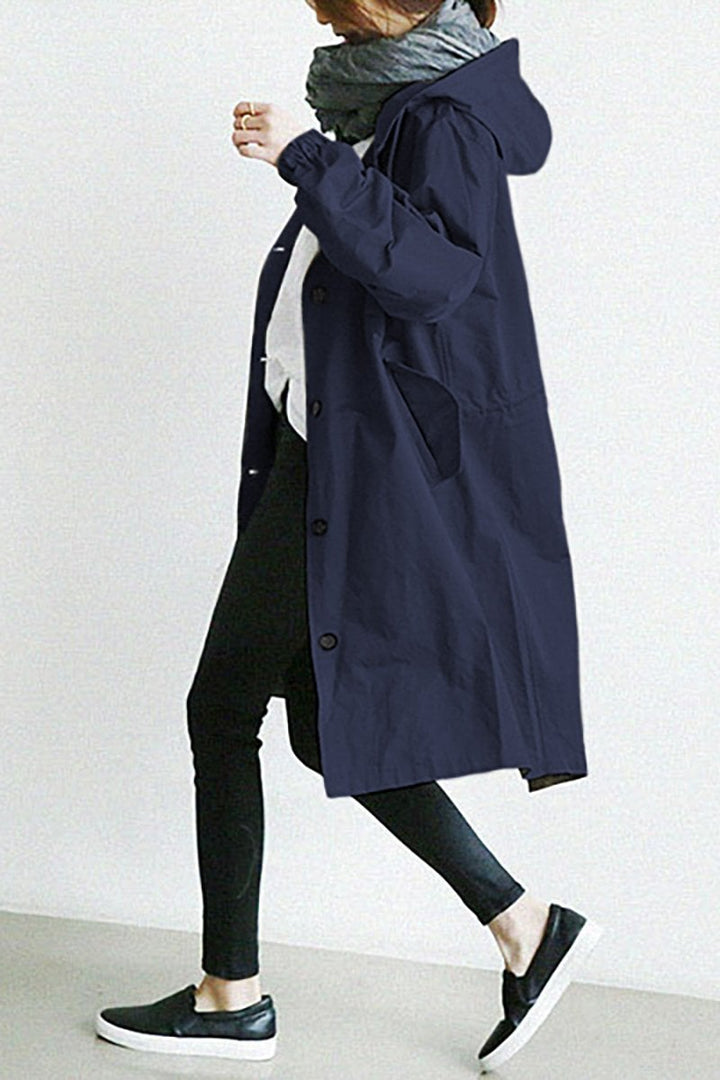 Lune London | Hooded trench coat for women