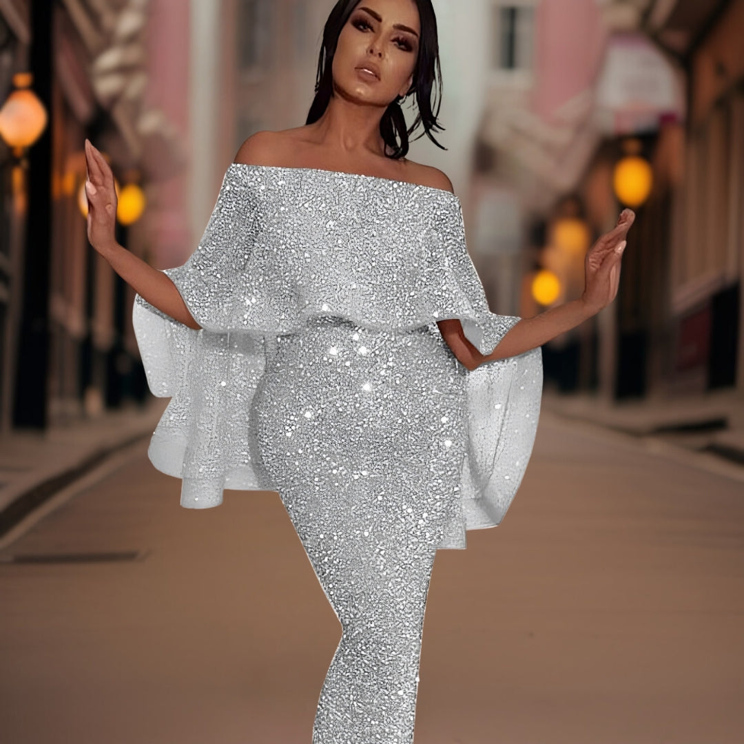 Lune London | Off-Shoulder-Dress with Ruffles