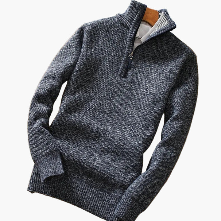 Lune London | Knitted sweater with zipper - Modern casual style for everyday and office
