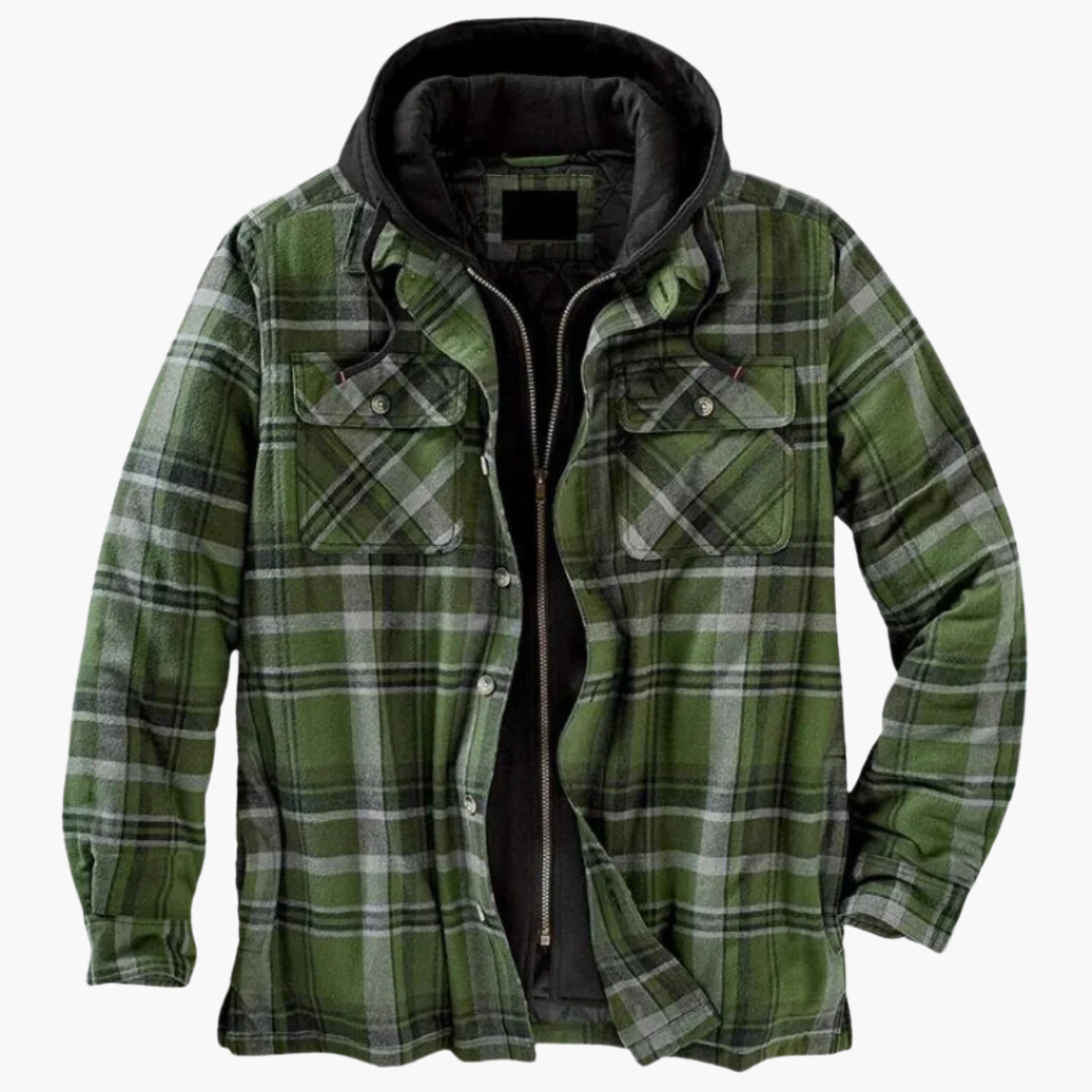 Lune London | Lumberjack style leisure jacket with hood - Timeless & warm for the outdoors and everyday life