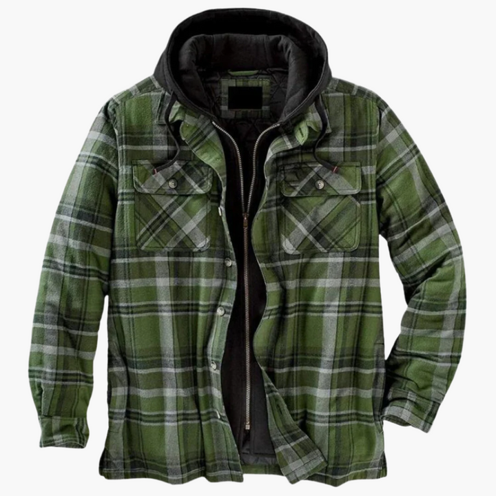 Lune London | Lumberjack style leisure jacket with hood - Timeless & warm for the outdoors and everyday life