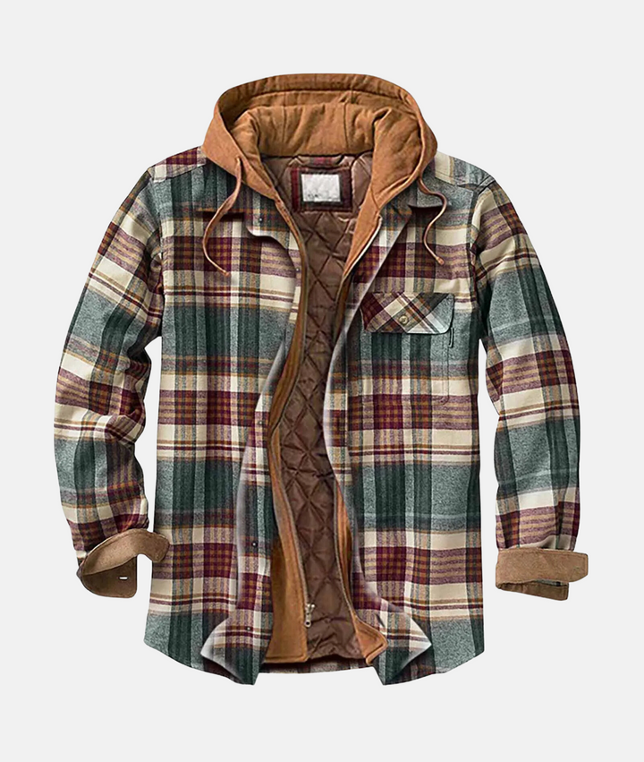 Lune London | Checked Flannel Shirt with Hood for Men