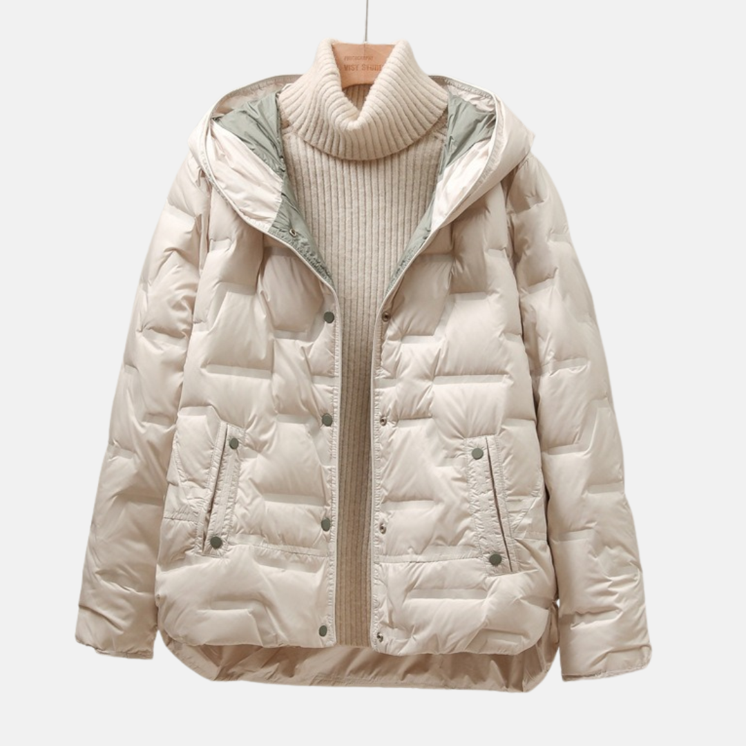Lune London | Jacket - Quilted Puff - Removable Hood - Snap Button Closure