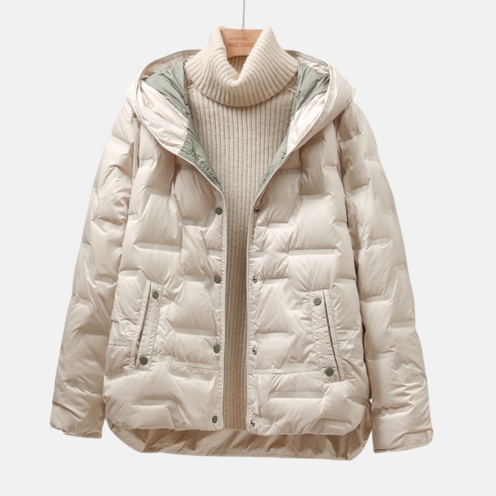 Lune London | Jacket - Quilted Puff - Removable Hood - Snap Button Closure