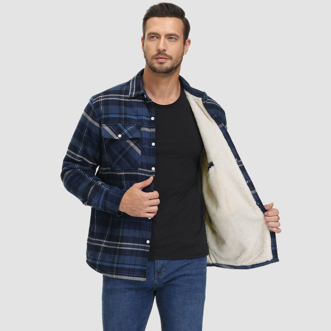 Lune London | Plaid fleece-lined jacket