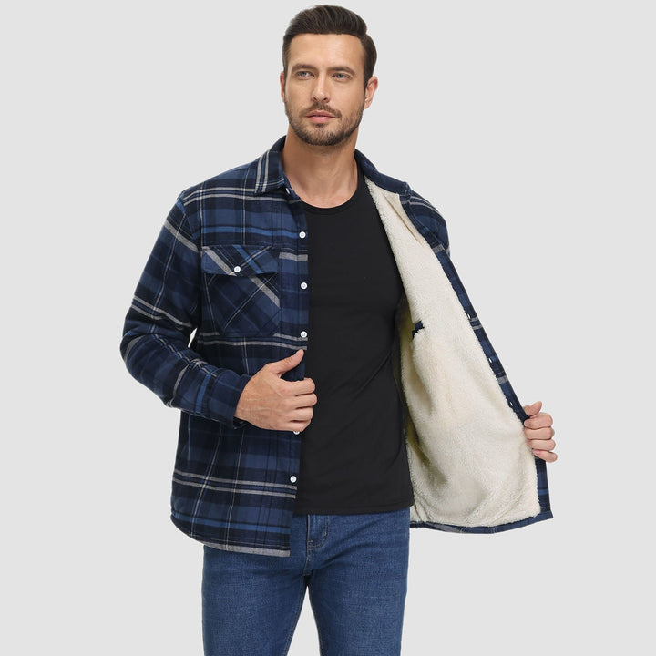 Lune London | Plaid fleece-lined jacket