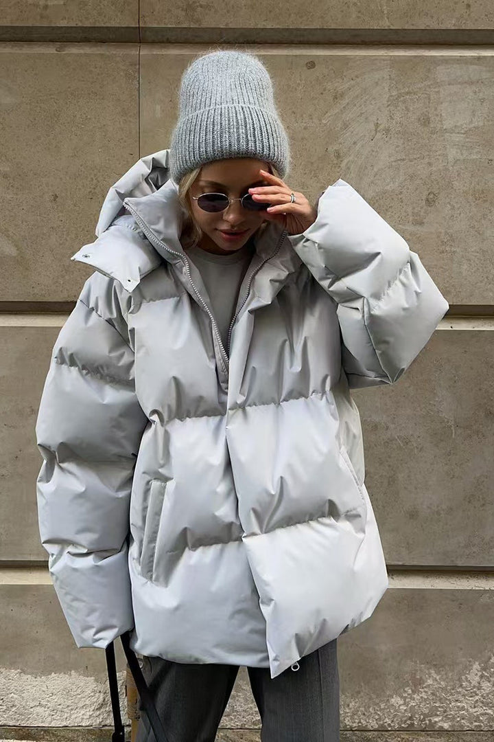 Lune London | Duty Zipper Hooded Puffer Coat