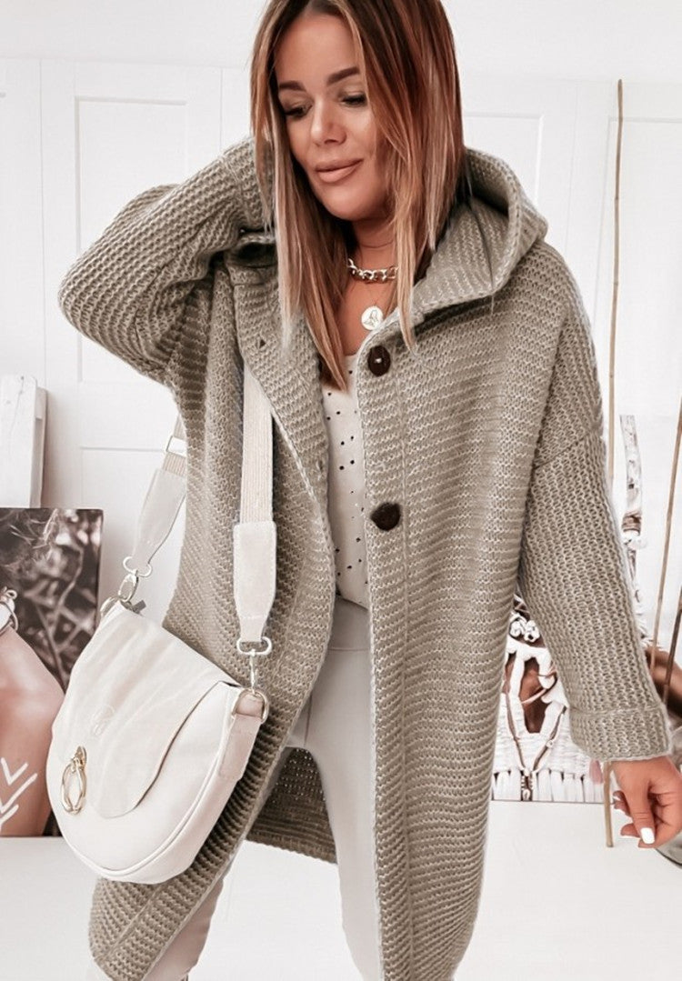Lune London | Comfortable knit coat with hood