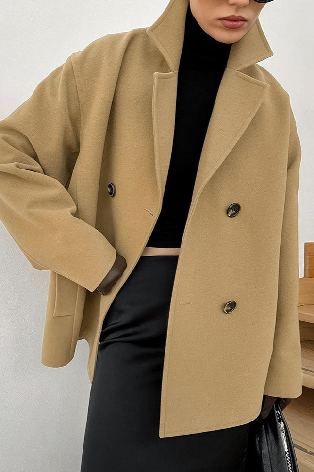 Lune London | Brown Double-Breasted Wool Jacket