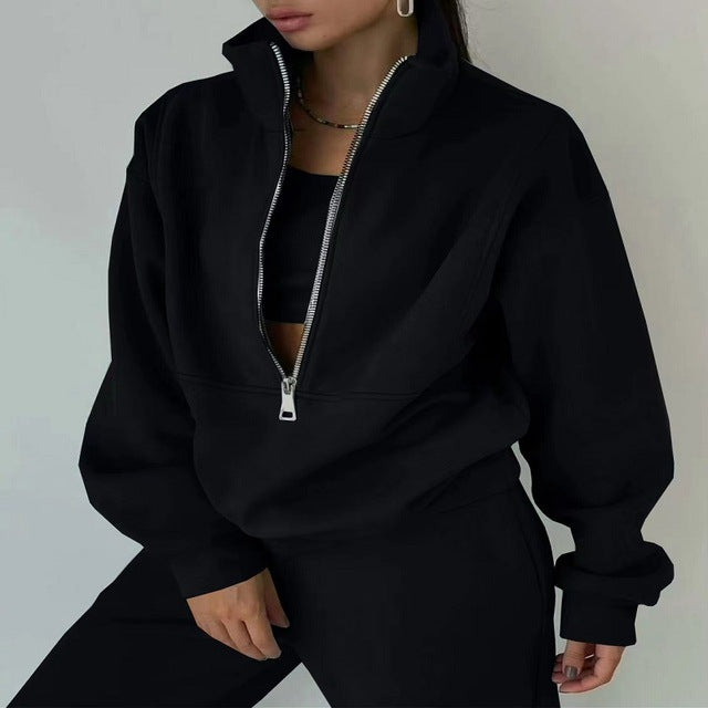 Lune London | Sweatshirt Und Hose Für Damenbekleidung Mit Reißverschlussverschluss