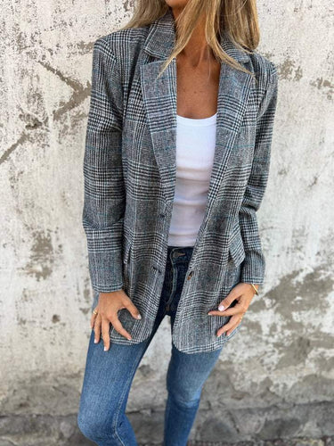 Lune London | Stylish Women's Winter Checkered Blazer