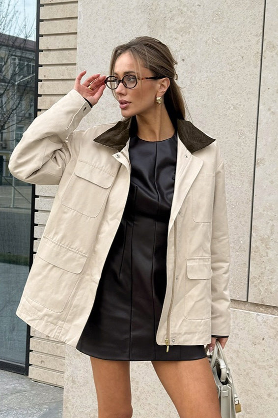 Lune London | Fit Cotton Colorblock Jacket
