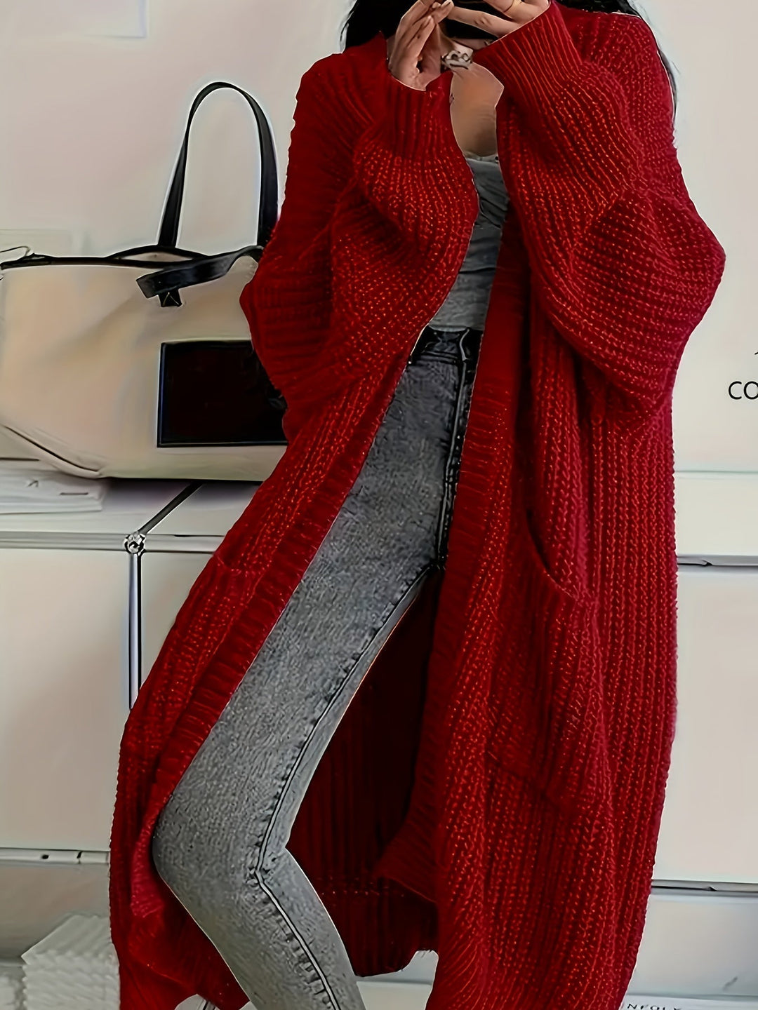 Lune London | Cozy knit cardigan with belt for women