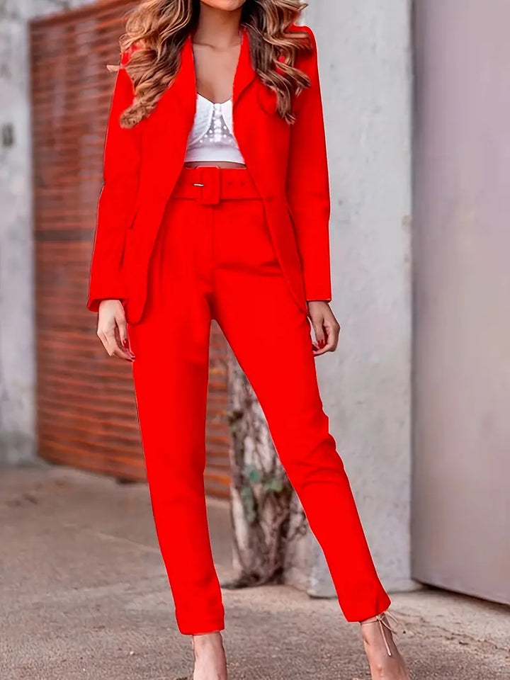 Lune London | Elegant set with open blazer and trousers