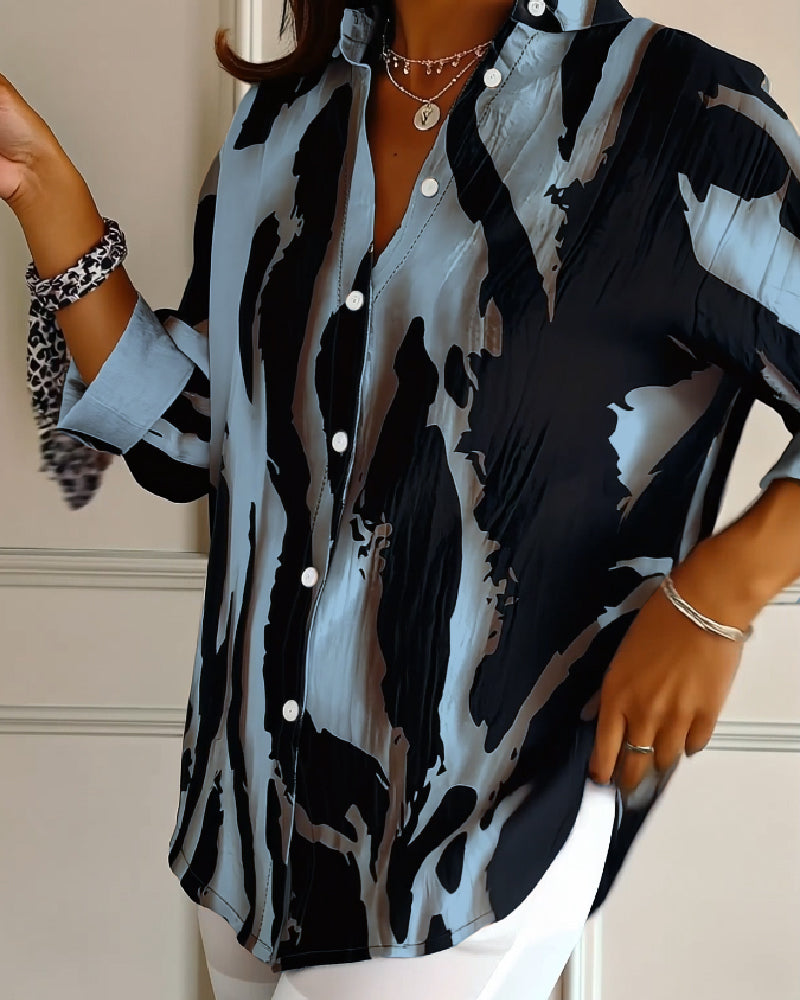 Lune London | Stand Collar Irregular Printed