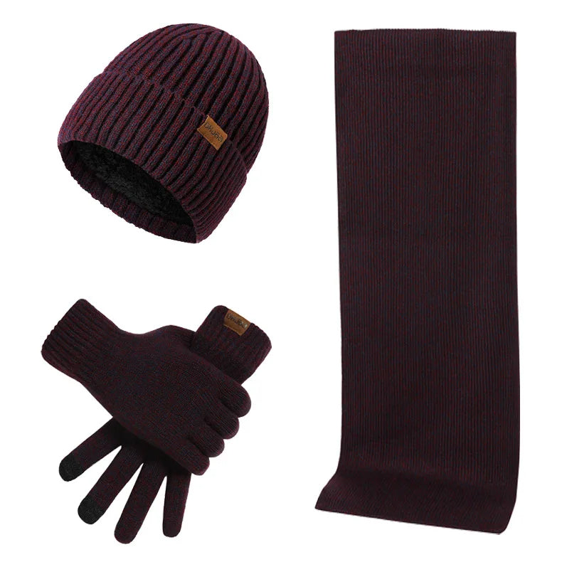 Lune London | Casual Winter Set with Beanie Scarf and Gloves for Men