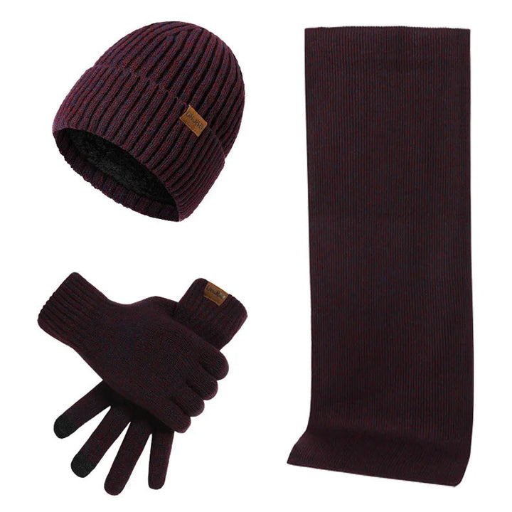 Lune London | Casual Winter Set with Beanie Scarf and Gloves for Men