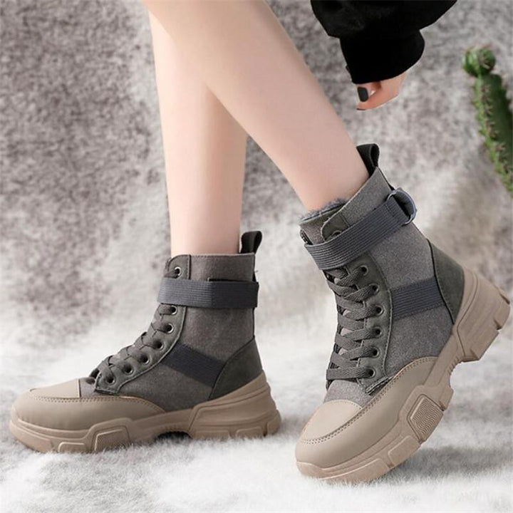Lune London | High canvas motorcycle boots
