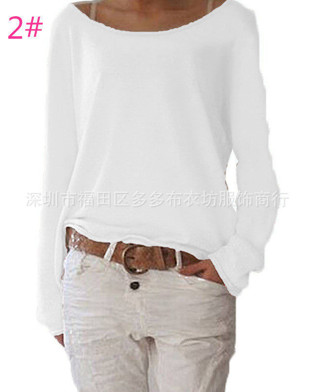 Casual and lightweight sweater for women with wide neckline Lune London