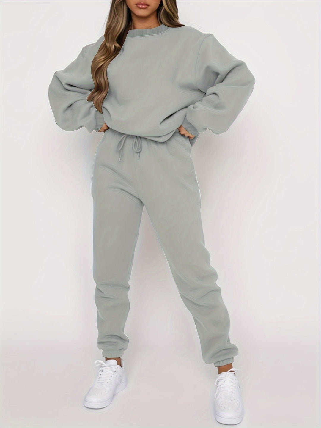 Lune London | Jogging Set - Oversized Sweatshirt & High-Waisted Jogger - Soft & Comfortable