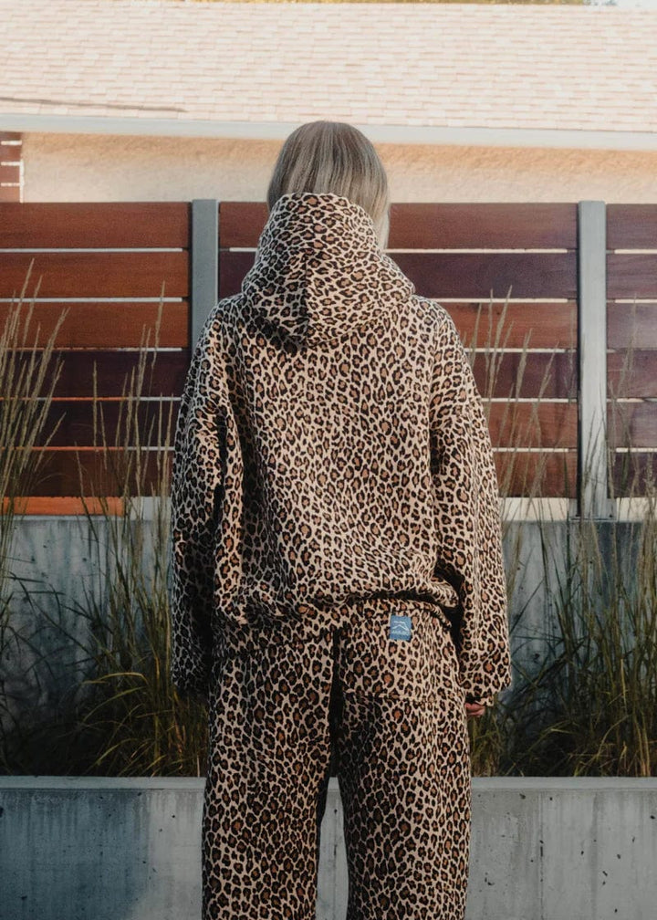 Lune London | Cozy hoodie with cheetah print for a casual-chic look