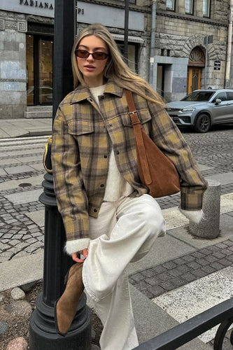 Lune London | Fit Check pattern wool coat jacket