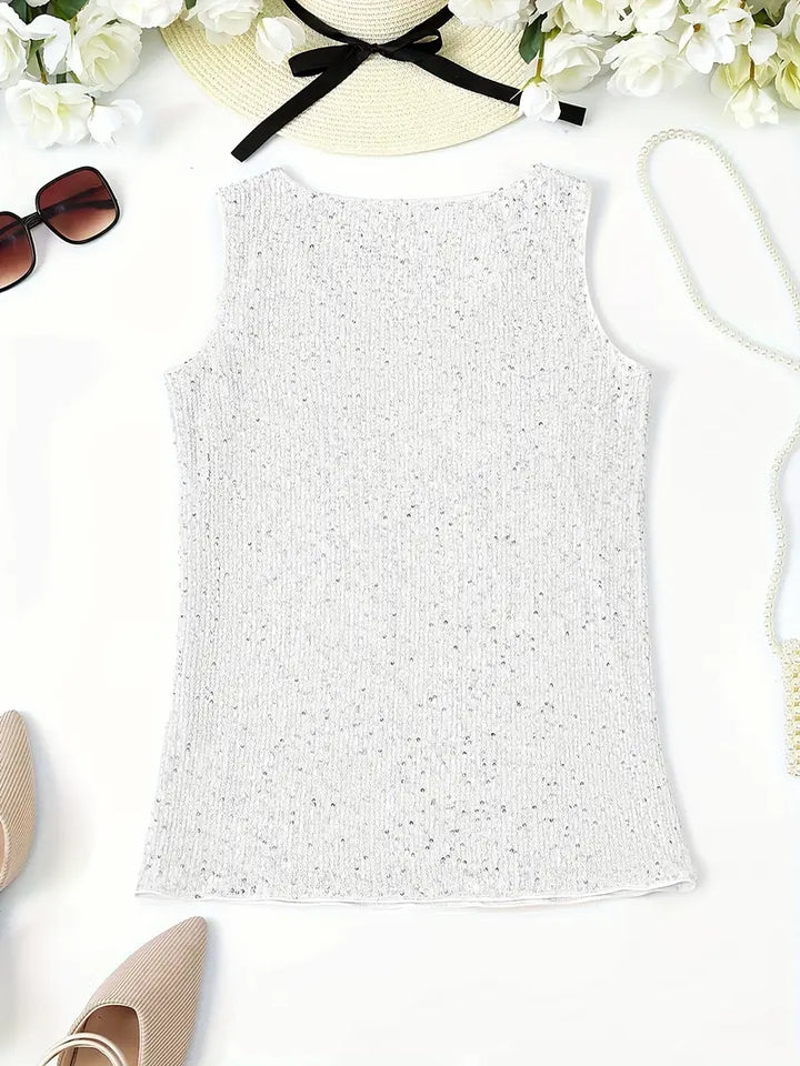 Lune London | Sleeveless Top with Sequins