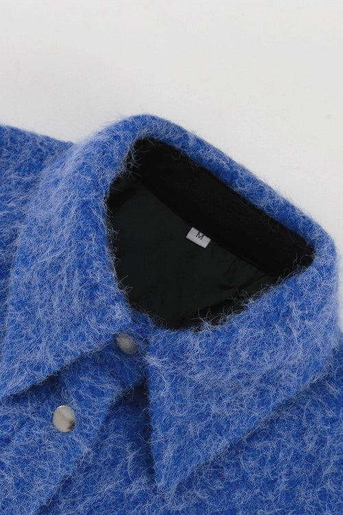 Lune London | Sleeve Blue Wool Jacket