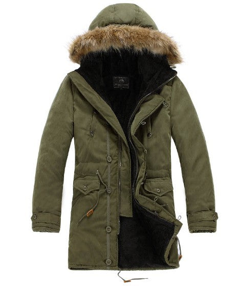 Functional parka for men with removable hood and soft lining Lune London