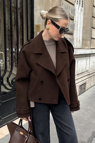 Lune London | Wool blend double-breasted jacket