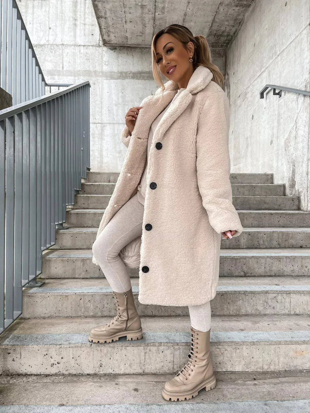 Lune London | Elegant Plush Trench Coat