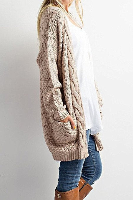 Cardigan femme avec motif texturé et poches pratiques Chic & Stil