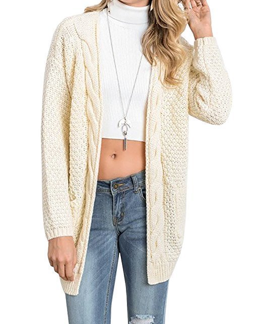Cardigan femme avec motif texturé et poches pratiques Chic & Stil