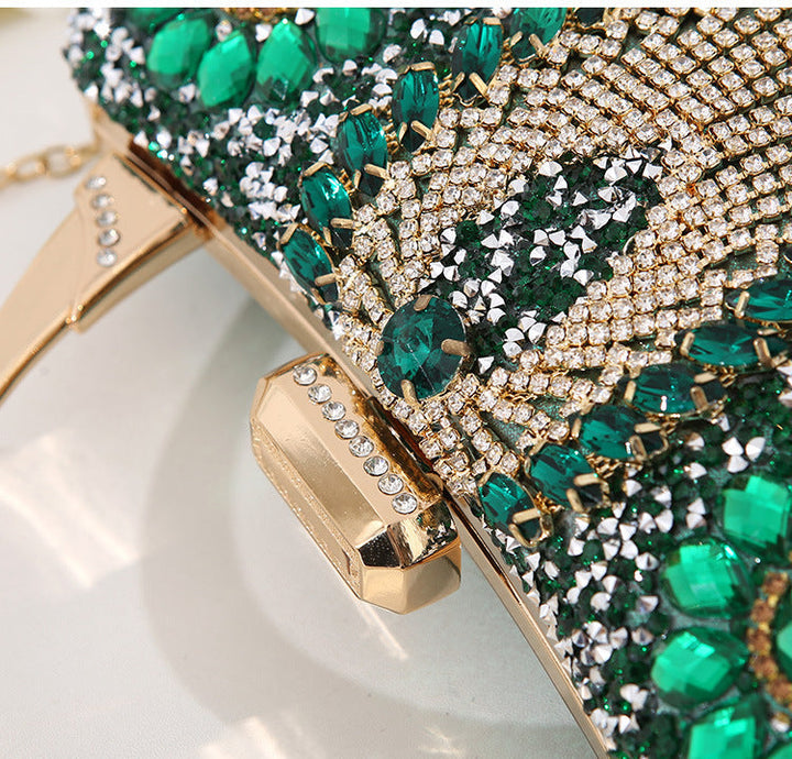 Lune London | Metallic Handcrafted Diamond Inlay Evening Bag