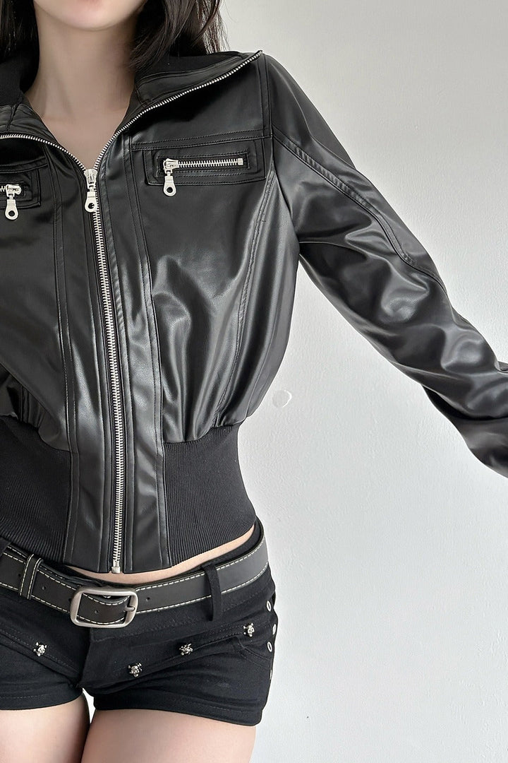 Lune London | Waist-length leather jacket