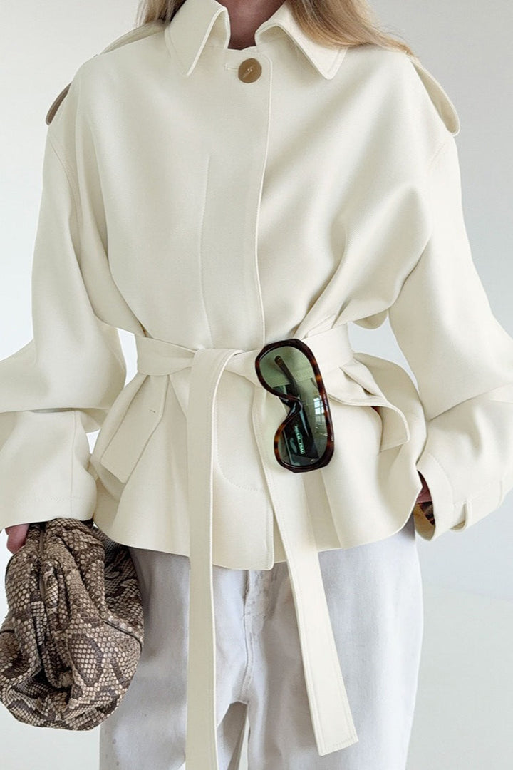 Lune London | Fake Suede Draped Jacket