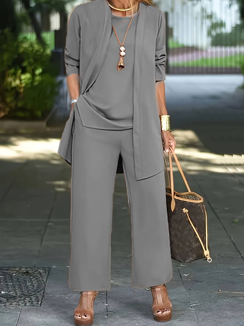 Lune London | Three Piece Set – Top & Pants for Women