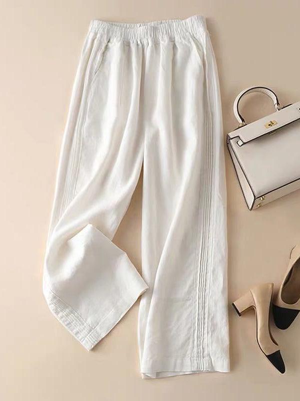 Lune London | Wide Cotton Pants Casual Pants : Your Unique Elegance